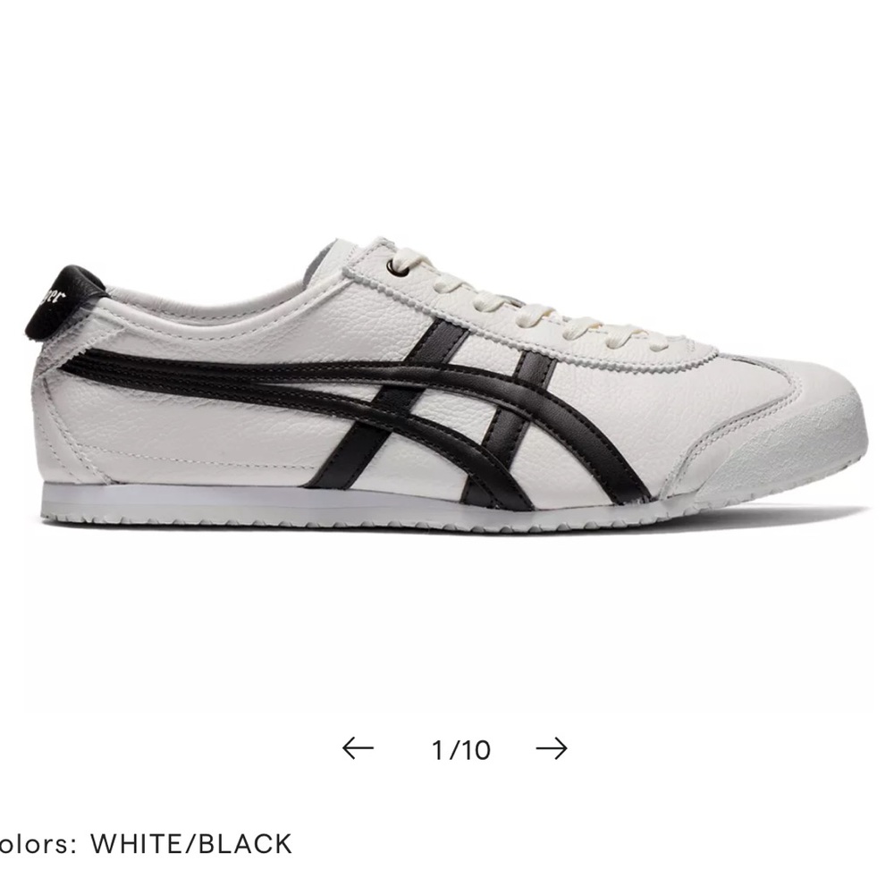 NWT Onitsuka Tiger by ASICS MEXICO 66 White/Black Size 8.5 women’s